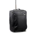 in Travel Cabin Bag Trolley with Wheels Hand Luggage Flight Bags Suit Case for Easyjet, British Airways, Virgin, Jet 2 and Many Others Airlines or Travel Black