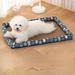 Tucker Murphy Pet™ Bozuwa Dog Kennel Summer Cool Kennel Dog Bed For All Seasons Pet Supplies Cotton in Black/Blue | 3 H x 19.7 W x 15.7 D in | Wayfair