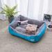 Tucker Murphy Pet™ Bralynne Bolster Dog Bed Cotton in Blue | 6 H x 23.6 W x 17.7 D in | Wayfair 41E68931F83A42BABC8D0CF1E0DB4B66
