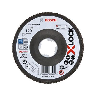 Bosch - Accessories 2608619204 x-lock Fächerschleifscheibe Durchmesser 125 mm Bohrungs-Ø 22.23 mm 1