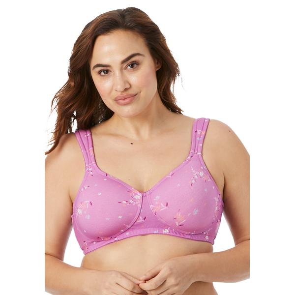 plus-size-womens-cotton-wireless-t-shirt-bra-by-comfort-choice-in-pretty-orchid-spray--size-40-ddd-/
