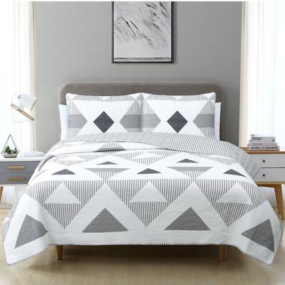Mason Quilt Set Quilts by Estate Collection in Gray (Size KING)
