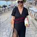 Zara Dresses | Bloggers Fav Zara Fringe Hem Linen Tunic Dress | Color: Black | Size: S