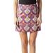 J. Crew Skirts | J. Crew Women Stretch Skirt Damask Paisley A Line Mini Size 6 | Color: Pink/Purple | Size: 6