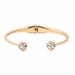 Kate Spade Jewelry | Kate Spade Lady Marmalade Hinge Cuff Bracelet In Clear | Color: Gold | Size: Os