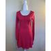 Free People Dresses | Free People Fp Beach Size Small Stretch Henley Dress Fushia Pink | Color: Pink | Size: S