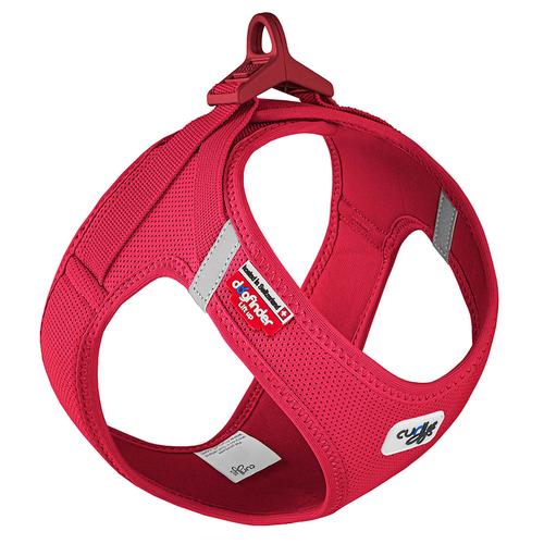 Curli Vest Geschirr Clasp Air-Mesh, rot Größe 2XS: Brustumfang 30,2-33,8cm Hund