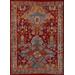 Luxe Weavers Incas Collection 186 Red 9x12 Moroccan Floral Area Rug - Luxe Weavers 186 Red 9x12