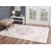 Luxe Weavers Nuvola Collection 8830 Pink 8x10 Contemporary Abstract Area Rug - Luxe Weavers 8830 Pink 8x10