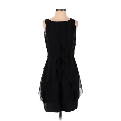 Sud Express Casual Dress - Party: Black Solid Dresses - Women's Size Small