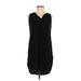 Old Navy Casual Dress - Shift V Neck Sleeveless: Black Solid Dresses - Women's Size Small