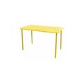 Table De Jardin De Repas Café Rectangulaire Jaune 4 Personnes - Centrale Brico