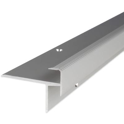 Treppenkantenprofil 43 x 30 x 1000 mm Aluminium eloxiert Winkelprofil Silber - Proviston