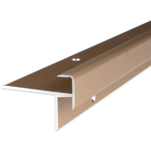Treppenkanten- & Winkelprofil Aluminium 10 x 8.5 x 1000 mm Bronze Hell Winkel – Bronze Hell