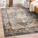 Orian Rugs Imperial Blue Floral Stain Resistant Area Rug