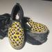 Vans Shoes | Missy Vans Sunflower Slip On Sneakers 3.5 | Color: Black/Yellow | Size: 3.5