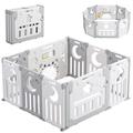 Baby Playpen, Dripex Foldable Playpen for Baby and Toddlers, 45x45in Play Pen, Custom Shape, Easy Assemble and Storage, Playpens for Babies Safety, Baby Play Pen