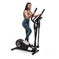 TechFit E300 Cross Trainer, Ellipsentrainer für zu Hause, Gewichtsverlust Maschine für Cardio- und Fitnessübungen, Magnetische Widerstandsvorrichtung geeignet für Innenräume 120 x 58 x 155 cm