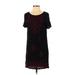 Forever 21 Casual Dress - Shift: Black Damask Dresses - Women's Size Small