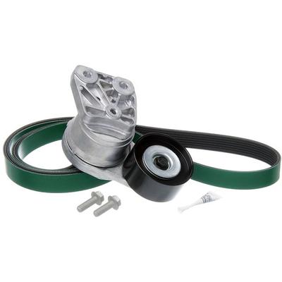 2007-2015, 2017 Volvo VNL Alternator and Air Conditioning Serpentine Belt Drive Component Kit - Gates