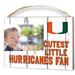 Miami Hurricanes 8'' x 10'' Cutest Little Weathered Logo Clip Photo Frame