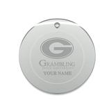 Grambling Tigers Personalized 3'' Round Glass Ornament