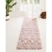 Pink 72 x 24 x 1.5 in Area Rug - RugPal Contemporary Modon Runner Rug Light -Ivory Color Polypropylene | 72 H x 24 W x 1.5 D in | Wayfair 1961870