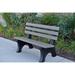 Arlmont & Co. Wetzel Recycled Plastic Park Outdoor Bench Plastic in Gray | 33.5 H x 48 W x 25 D in | Wayfair 557283364C634BBAAE600BB3725857B6