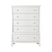 Red Barrel Studio® Albach 5 Drawer Standard Dresser Wood in White | 53.25 H x 37.25 W x 18.5 D in | Wayfair 3FB793F0CCF443FC82A0CE4D18EF5D09