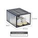 Rebrilliant Shoe Storage Box Plastic in Black | 8.46 H x 11.22 W x 14.17 D in | Wayfair 4324D7263AB443B9955C0F957C20F05C