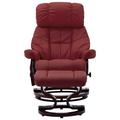 Inbox Zero Faux Leather Reclining Heated Massage Chair w/ Ottoman Faux Leather | 42.9 H x 31.8 W x 34.6 D in | Wayfair