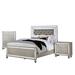 Willa Arlo™ Interiors Mandujano Wood Queen 3-Piece Bedroom Set Upholstered in Brown/Gray | 62.25 H x 63 W x 86.25 D in | Wayfair