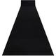 Tapis de couloir antidérapant rumba couleur unique noir 70 cm black 70x110 cm