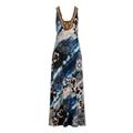 Boston Proper - Embellished Mixed Paisley Floral Maxi Dress - Multi - Small