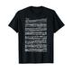 Bach Fugue A Flat Major Piano gut gehärteter Klavier T-Shirt