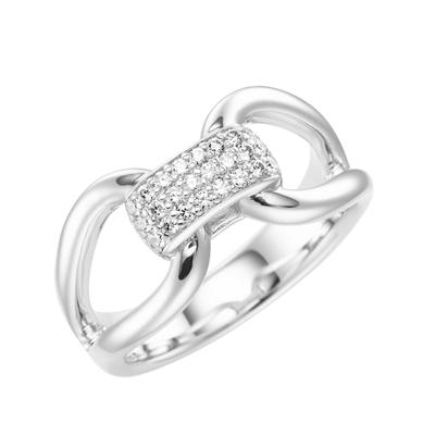Giorgio Martello Milano - Ring mit weißen Zirkonia, Silber 925 Ringe 1 ct Weiss Damen (78.99 € / 1 ct) Image
