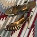 Nine West Shoes | Nine West Bronze And Gold Dress Sandals | Color: Gold | Size: 10
