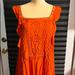 Free People Dresses | Free People Fp One Priscilla Eyelet Mini Dress Size M | Color: Orange | Size: M