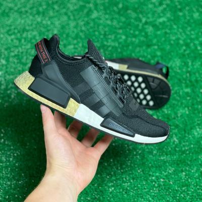 Adidas Shoes | Adidas Originals Nmd R1 V2 Low Mens Original Shoes Black Gold Fw5327 New Sz 7.5 | Color: Black/Gold | Size: 7.5