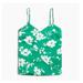 J. Crew Tops | Nwot J.Crew Green Floral Tank Top | Color: Green/White | Size: 8