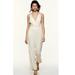 Zara Pants & Jumpsuits | Bnwt Zara Crossover Satin Effect Jumpsuit | Color: White | Size: M