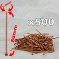 PowerTec 91293 2.0mm Dent Panel Pulling Nails Pack off 500 Copper coated Nails to use with Stud Welders and Dent Pullers