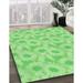 Green 72 x 48 x 0.08 in Area Rug - Rug Tycoon 100% Machine Washable Patterned 2989 Area Rug-PAT1292-GRN /Chenille | 72 H x 48 W x 0.08 D in | Wayfair