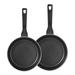 Bergner 10" x 12" Non Stick Aluminum Non Stick Frying Pan Set Non Stick/Aluminum in Brown | 2.5 H in | Wayfair BGUS14002-CHP