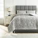 Charlton Home® Mulford Gray/Tan Microfiber Modern & Contemporary 3 Piece Comforter Set Microfiber in Brown | King Comforter + 2 Pillow Sham | Wayfair