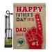 Breeze Decor Best Dad Ever Impressions Decorative 2-Sided Polyester 19 x 13 in. Flag set | 18.5 H x 13 W in | Wayfair