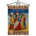 Breeze Decor Three Wise Men Winter Nativity 2-Sided Polyester 19 x 13 in. Flag Set | 18.5 H x 13 W in | Wayfair BD-NT-GS-114212-IP-DB-02-D-US18-WA