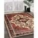 Brown 108 x 72 x 0.08 in Area Rug - Bungalow Rose Oriental Machine Woven Multi Area Rug Polyester/Chenille | 108 H x 72 W x 0.08 D in | Wayfair