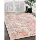 Pink Rectangle 4' x 6' Area Rug - Bungalow Rose Oriental Machine Woven Multi Area Rug 72.0 x 48.0 x 0.08 in orange/redPolyester/Chenille | Wayfair