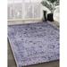 Blue/Navy 84 x 60 x 0.08 in Indoor Area Rug - Bungalow Rose 100% Machine Washable Midcentury Modern 2090 Area Rug /Chenille | Wayfair